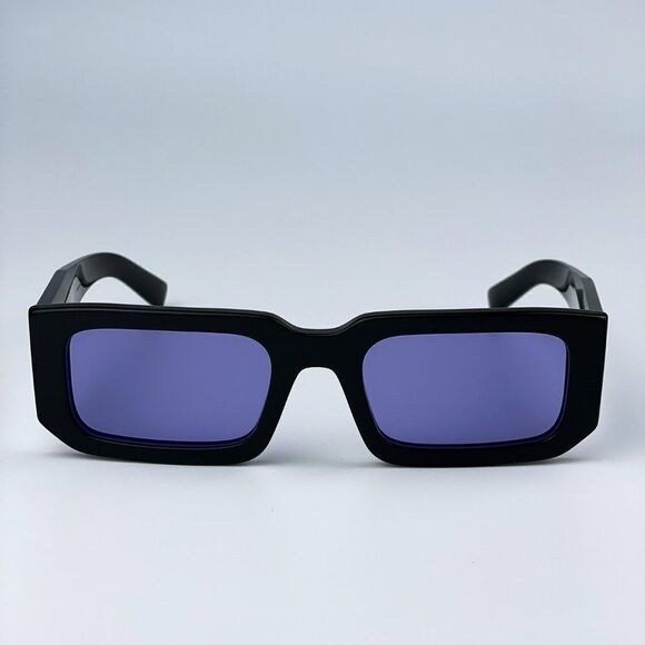 Prada Accessories - NEW Prada PR06YS 02Z01O Black Blue Rectangle Unisex Sunglasses
